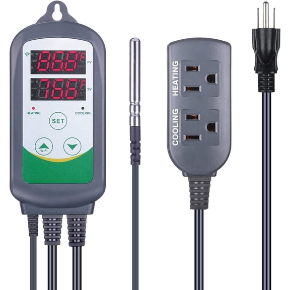 WiFi ITC-308 Digital Temperature Controller Thermostat Remote Controlling Brewing Fermentation Breeding Incubation Greenhouse