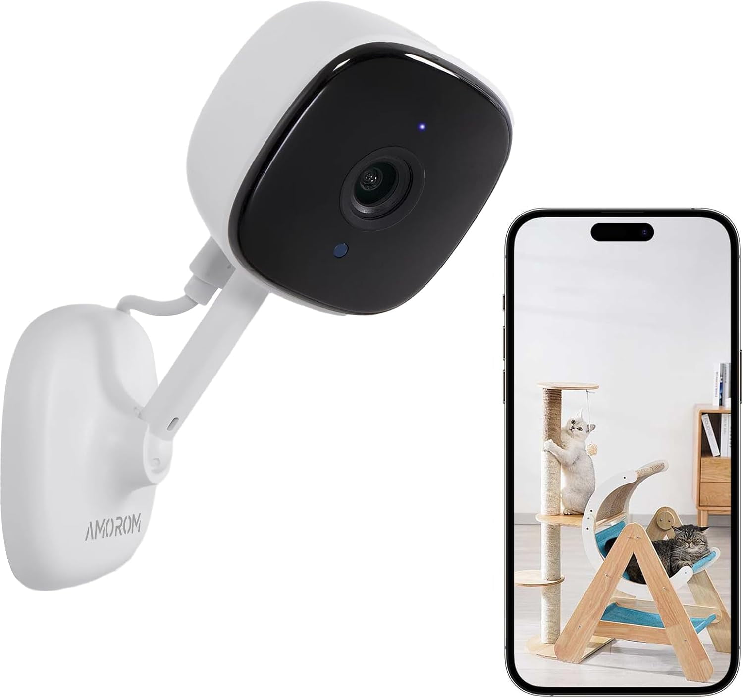 WiFi Indoor Camera for Home Security, 24/7 Recording Camera for Office