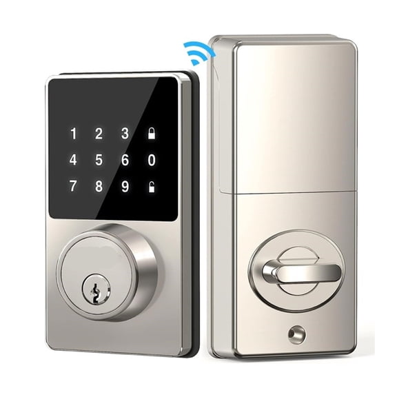 WiFi Lock Keyless Entry Door Lock With Touchscreen Keypad APP Control Waterproof Grade IP54 Low Battery Alert