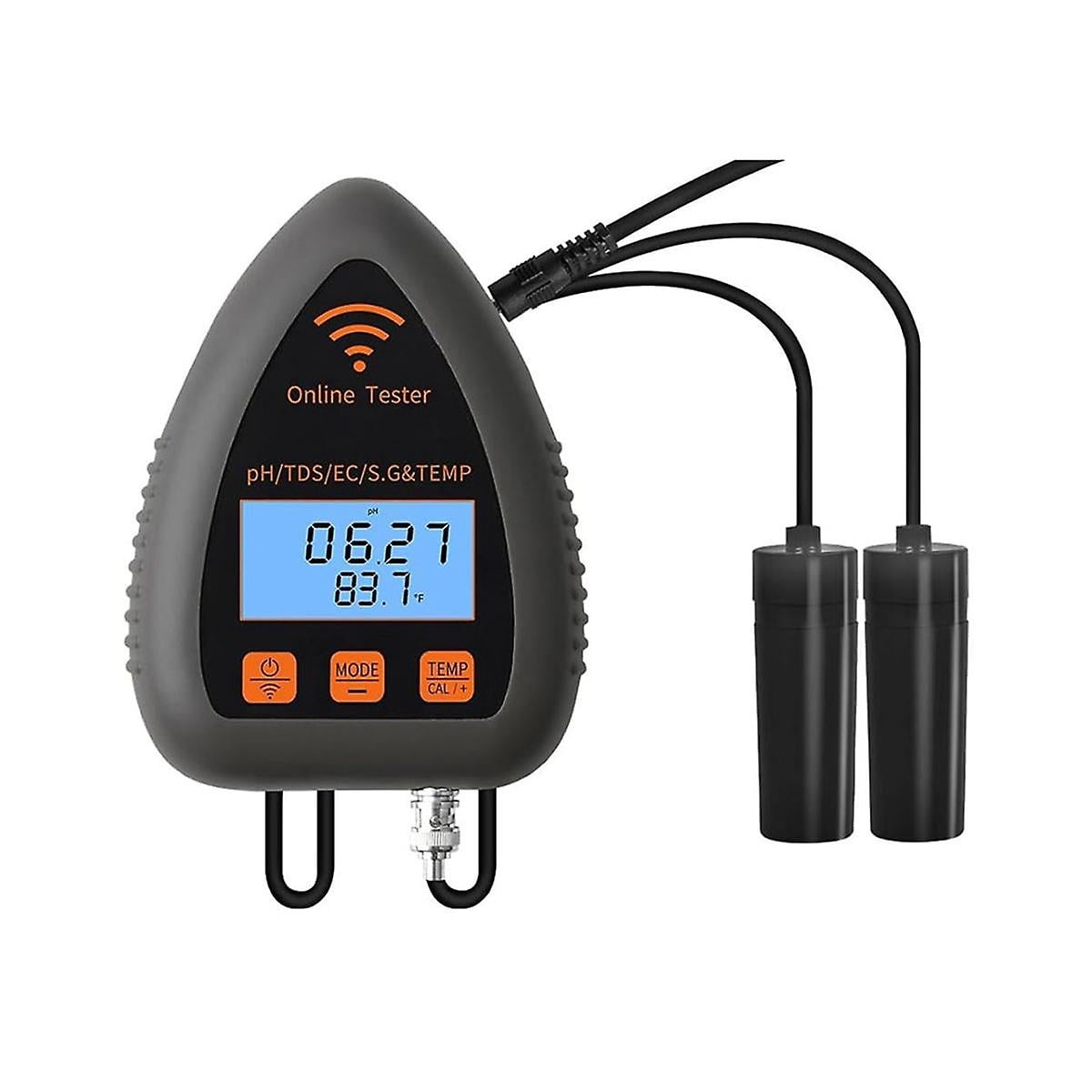 WiFi PH Monitor, Hydroponic PH Meter EC and TDS Tester, 5In1 Hydroponic Nutrients Tester with