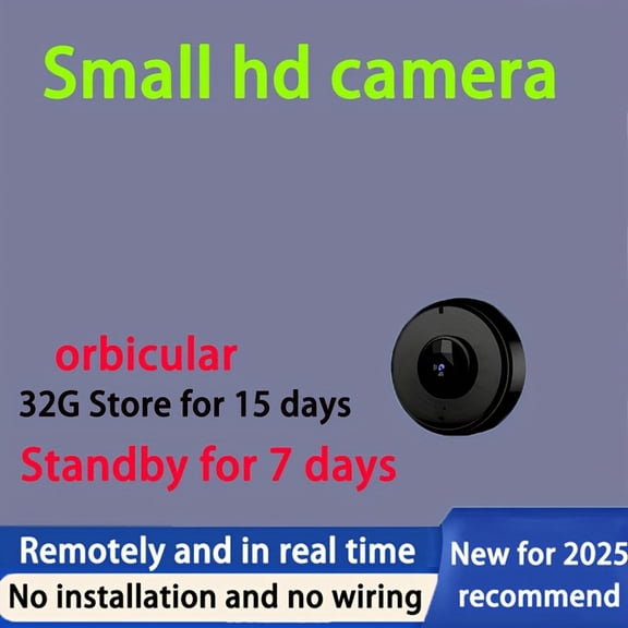 WiFi Pet Monitor Camera, 360° HD Night Vision with Motion Detection Alarm, Anti-Theft Nanny Cam for Home, Elderly, Car & Family Security