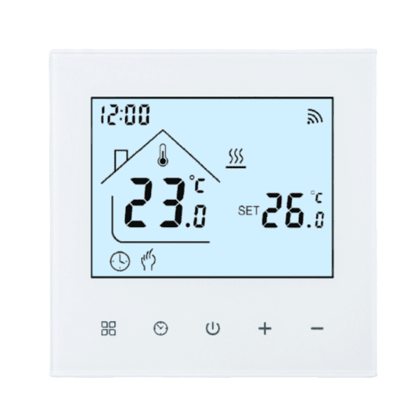 WiFi Programmable Thermostat With Touchscreen LCD, For Tuya Smart App For Alexa, For Gas Boilers And Underfloor Heating Control, Energy-Saving Weekly Scheduling(Boiler heating)