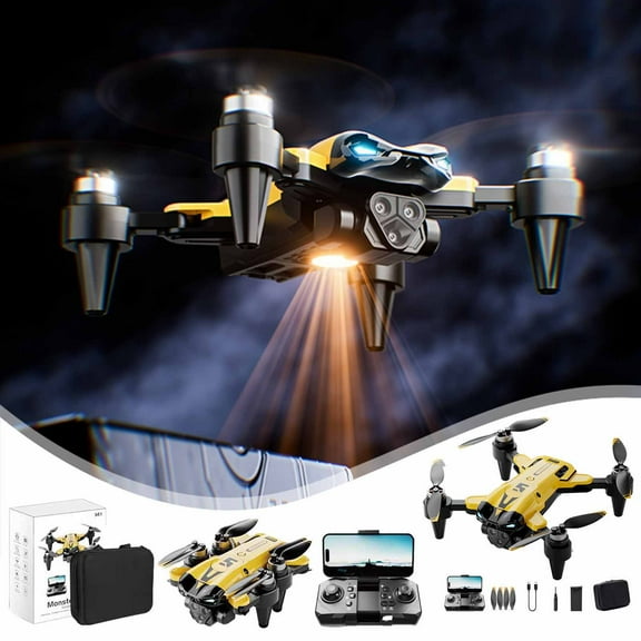 WiFi RC Drone with 1080P Dual Camera, Brushless Motor Quadcopter with Altitude Hold and Obstacle Avoidance, Headless Mode and Gesture Control for Beginners Outdoor Indoor Flight