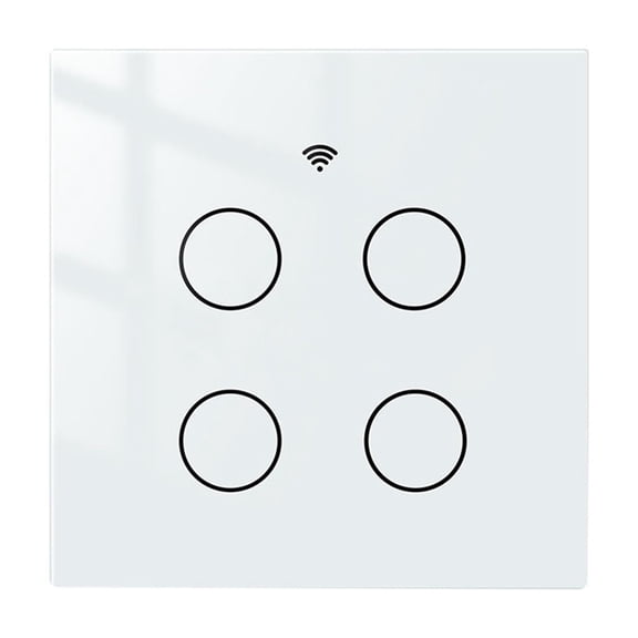 WiFi RF433 Smart Touch Switch 2/3 Way Smart Life/Tuya App Control,Home Voice Control 1/2/3/4 Gang ,Easy to Installation