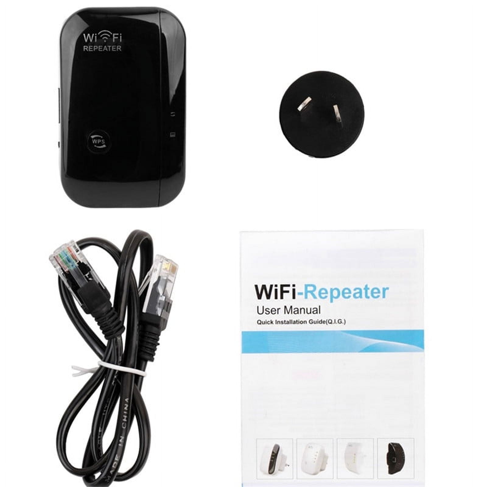 Blibly WiFi Repeater 300Mbps WiFi Booster 2.4G WiFi Extenders Signal  Booster for Home 4 Antennas WiFi Extender