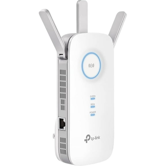 WiFi Range Extender RE550 | Dual-Band Wireless Repeater Amplifier w/Gigabit Ethernet Port | Up to 2200 Sq. Ft., 32 Devices | Internet Signal Booster | APP Setup | EasyMesh Compatible