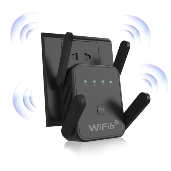 WiFi Range Extender Signal Booster,2.4G&5.8G Wireless Internet Repeater with 4 High Gain Antennas,WiFi Amplifier Supports Repeater/AP Mode,WiFi Signal Extender for Home Basement Garage Apartment