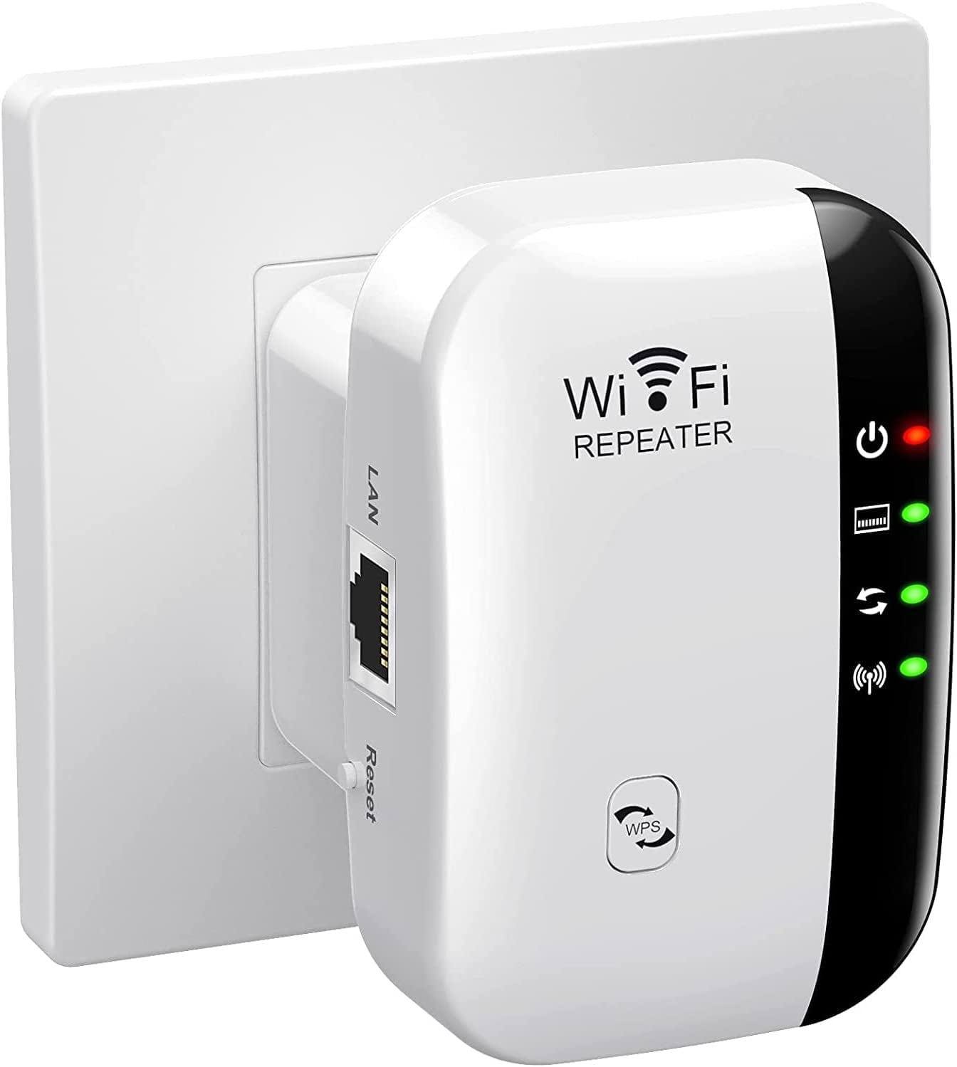Digitnow WiFi Range Extender Super Boost WiFi Up to 300Mbps Repeater, WiFi Signal Booster, Access Point Easy Set-Up 2.4G Network with Integrated Antennas LAN Port & Compact Designed Internet Booster