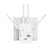 WiFi Range Extender Up to 12000 Sq.Ft Coverage, Dual Band 1200Mbps with 4 High-Gain Antennas, 3-in-1 Mode with Ethernet Port, Easy Setup