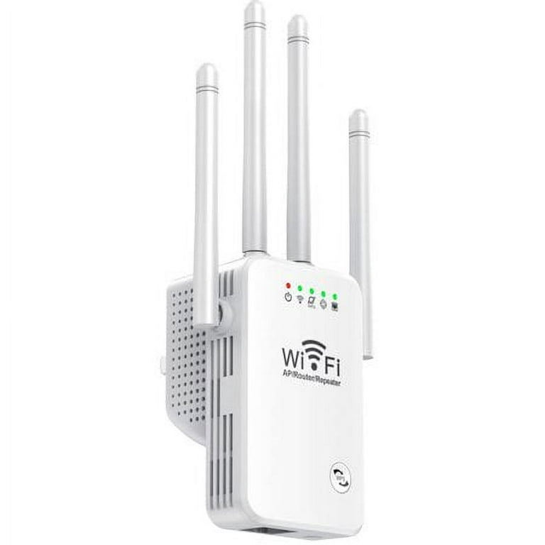 WiFi Range Extender, Wireless Signal Booster up to 2500 sq.ft for Home,  Internet Repeater and Signal Amplifier with Ethernet Port - 1-Key Setup, 3  Modes 