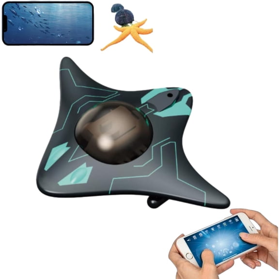 WiFi Remote Control Camera Boat, Rc Boat with Camera, Rc Submarine with Camera, Underwater Drone with Camera, 6ch Waterproof WiFi Mini Remote Control Boat, for Pool Lake Underwater Exploration (1PCS)