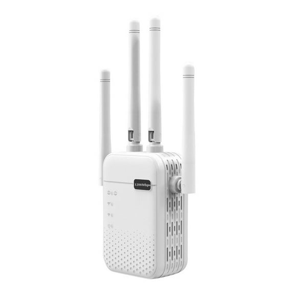 WiFi Repeater 1200M Band 5G Extend Signal Range Fast Internet Strong Stable Connection Easy to Use for Dead Zone Elimination