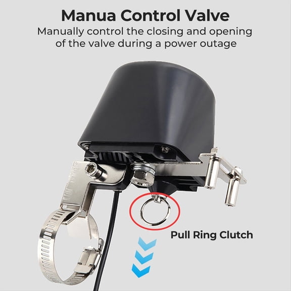 WiFi Robot Waterproof Valve Tuya Smart Remote Control APP Remote Control Water Pipe Gas Wireless Valve Switch US Plug