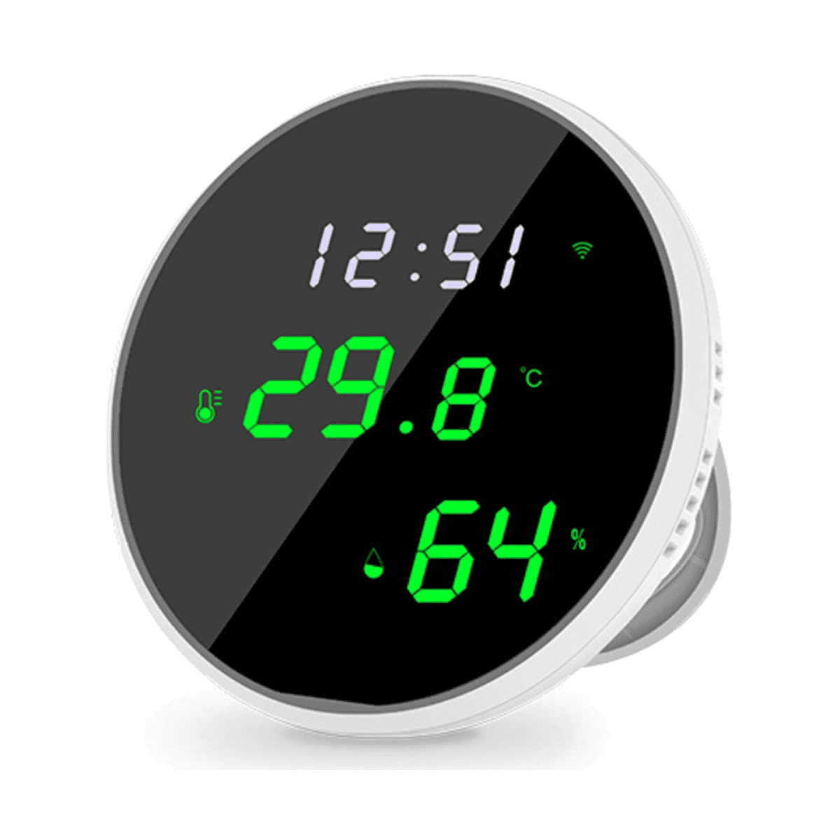 WiFi Thermometer Smart Hygrometer: Indoor Temperature Humidity Sensor with  Backlit Display & App Notification Alerts, Data Storage Export, Calibrated