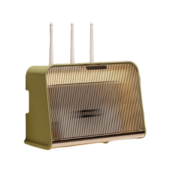 WiFi Router Storage Box Wireless Router Rack Storage Boxes Living Room Wall-Mounted, for Desk Bedroom Apartment