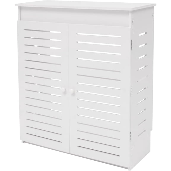 WiFi Router Storage Cabinet, PVC Floor Standing Router Storage Box Hider, Router Modem Cover, Power Strip Cable Management Hider Organizer for Home and Office