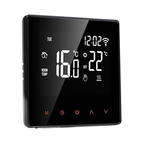 WiFi For SMART Floor Heating Thermostat With LCD Touchscreen, Programmable Electric Underfloor Temperature Controller for ALEXA And For SMART Life App For Home Automation,