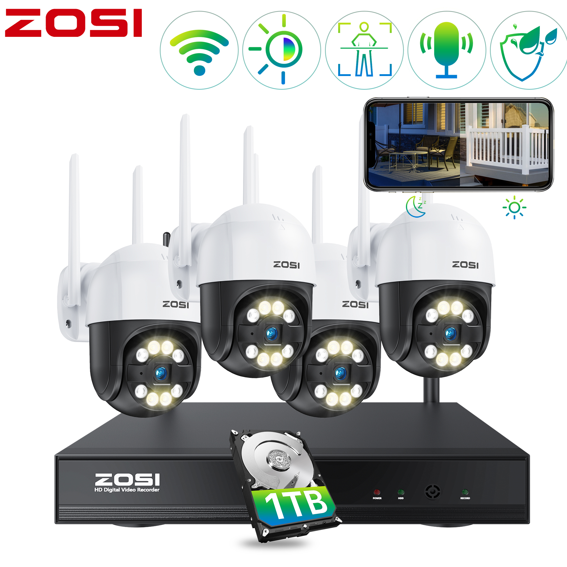 Skylink WC520 Outdoor Video Security Camera System with Smartphone