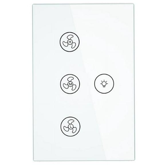 WiFi Smart Ceiling Fan Light Lamp Wall Switch Smart Life/Tuya APP Remote Various Speed Control