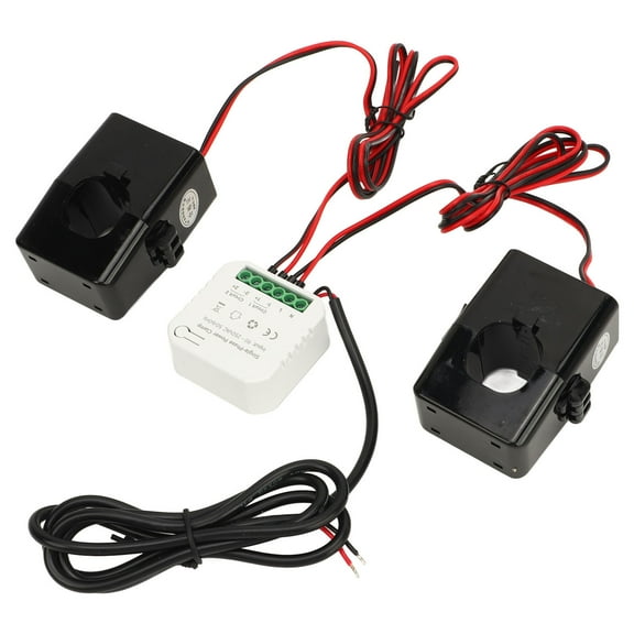 WiFi Smart Energy Monitor Single Phase Clamp Electricity Meter with 2 200ACT Current Transformer 90250VAC