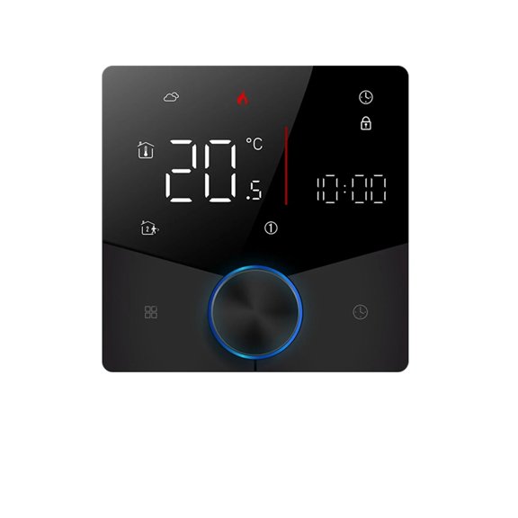 WiFi Smart Heating Knob Thermostat LCD Display Touch Screen Temperature Controller