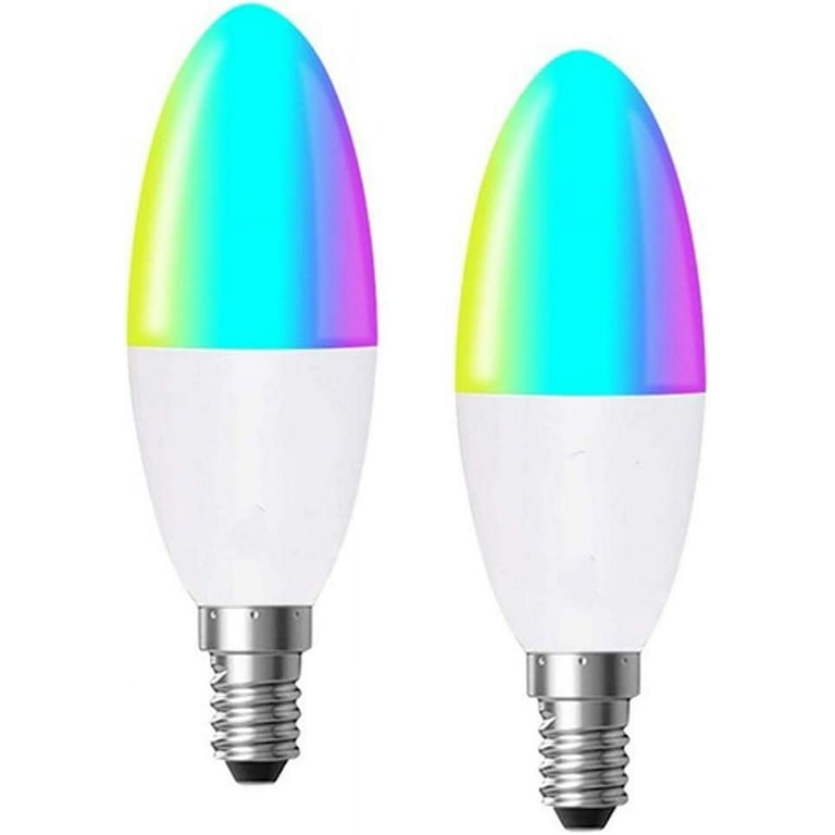 5W E14 RGB + W + C LED Candl WiFi Smart Lampadina Lampada a LED