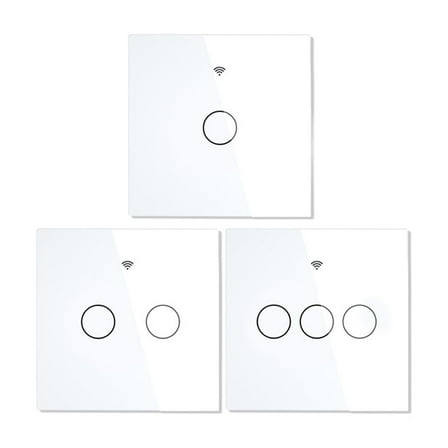 WiFi Smart Light Switch RF433 No Neutral Wire Single Fire Smart Life Control Works ,Easy to Installation
