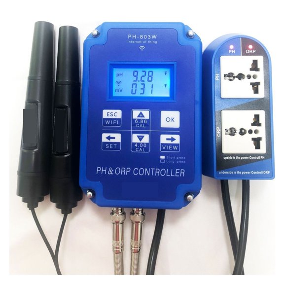 WiFi Smart ORP & PH Controller, Electrode Type Online Water Quality Monitor PH-803W ,Easy to Use