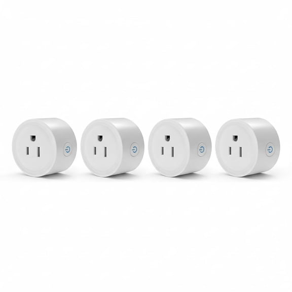 WiFi Smart Plug | Smart Outlet Compatible with Alexa & Google Home | Timer & Remote Control Smart Switch | No Hub Required 2.4GHz (Pack of 4)