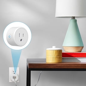 WiFi Smart Plug with Remote Control & Timer, Works with Alexa & Google Assistant, 10A Smart Socket No Hub Required, 2.4G Wi-Fi, 1-Pack