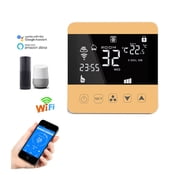 WiFi Smart Thermostat 24V For Central Air Conditioner Fan Coil Units FCU Room Temperature Controller Cooling Heating Ventilation ,Easy to Operate
