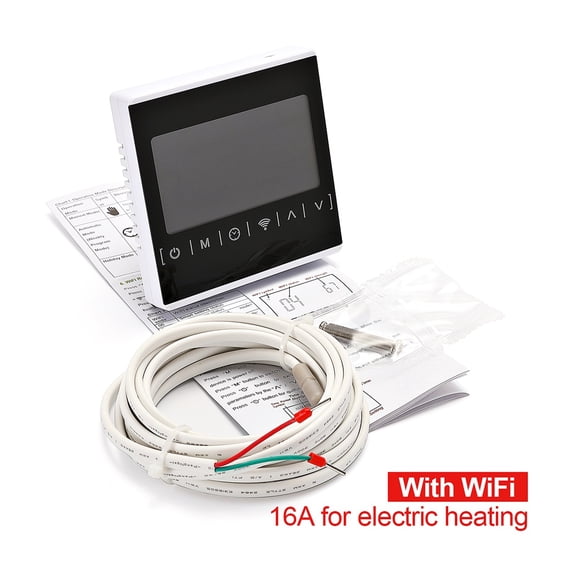 WiFi Smart Thermostat, Electric Floor Heating Water/Gas Boiler Temperature Remote Controller For Google Home