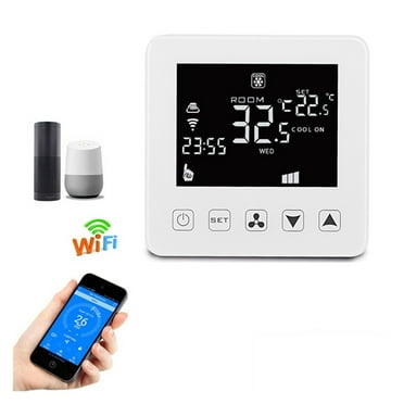 WiFi Smart Thermostat For Central Air Conditioner Fan Coil Units FCU Room Temperature Controller Cooling Heating Ventilation ,Save Energy