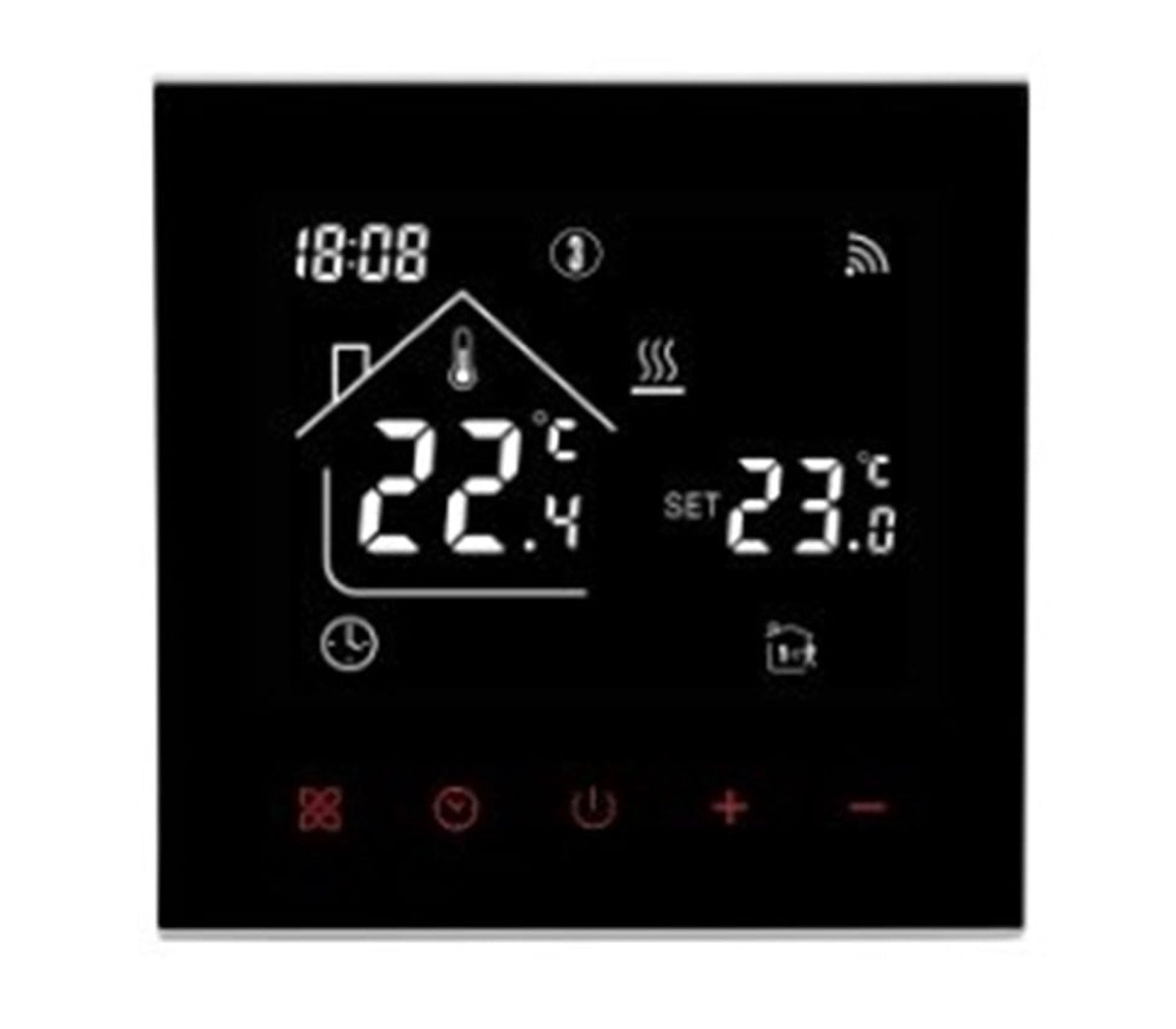 WiFi Smart Thermostat LCD Display Touch Screen For Electric Floor ...