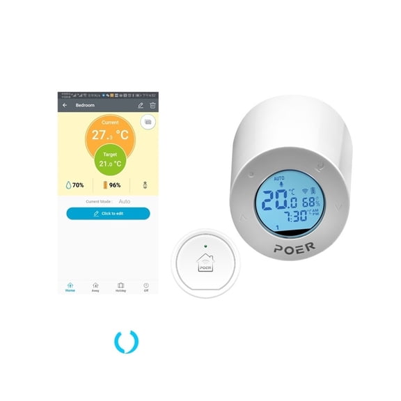 WiFi Smart Thermostat Radiator Controller Integrated With Boiler Humidity Display Works ,Easy to Operate