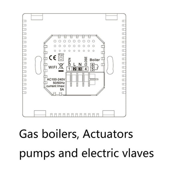 WiFi Smart Thermostat Temperature Controller For Gas Boiler Electric Underfloor Heating Humidity Display Works ,Save Energy