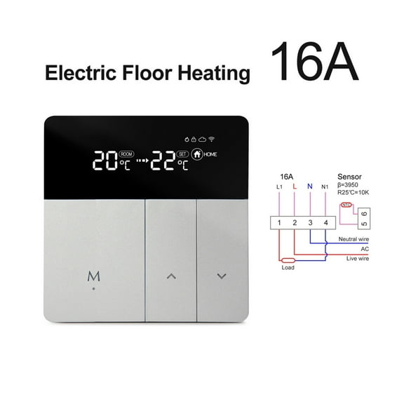 WiFi Smart Thermostat Temperature Controller, Tuya APP Remote Control,Work With Alexa Google Home Yandex Alice ,Easy to Operate
