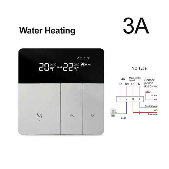 WiFi Smart Thermostat Temperature Controller, Tuya APP Remote Control,Work With Alexa Google Home Yandex Alice