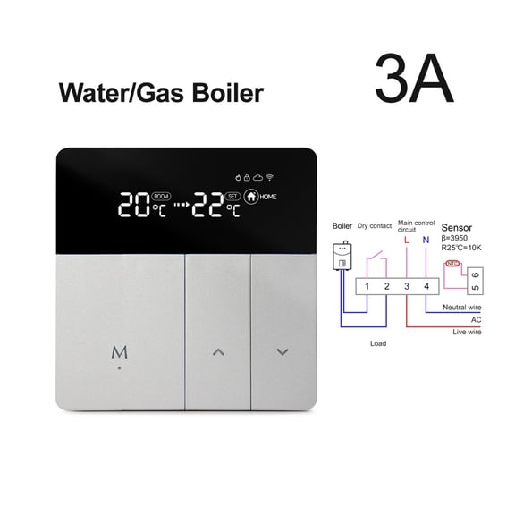 WiFi Smart Thermostat Temperature Controller, Tuya APP Remote Control,Work With Alexa Google Home Yandex Alice