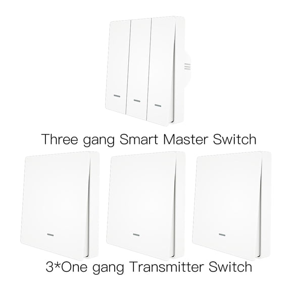 WiFi Smart Wall Light Switch RF433 Push Button Transmitter Smart life Remote Control Works ,Long Service Life