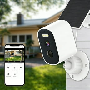 WiFi Solar Security Camera 1080P HD Wide-Angle, Wireless Remote View, Night Vision, Indoor/Outdoor Discreet Surveillance, Cameras for Home Security