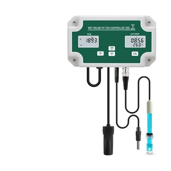 WiFi Temp PH ORP Controller Meter Water Quality Analyzer Logger PH Tester Remote Online Monitor