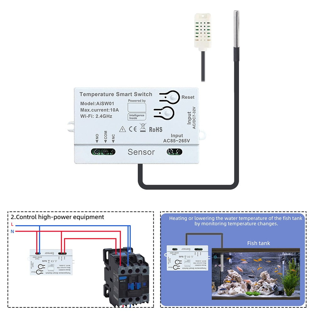 WiFi Temperature and Humidity Sensor with Remote Control Functionality