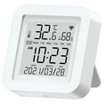thumbnail image 1 of WiFi Thermometer Hygrometer Remote Monitoring Voice Control Intelligent Linkage USB Charging, 1 of 10