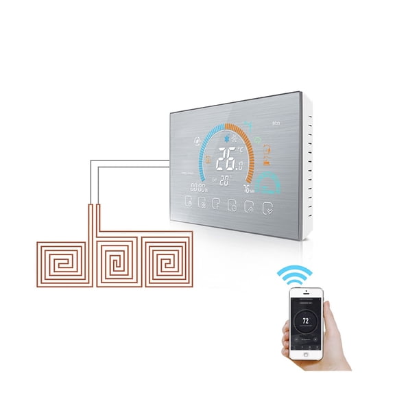 WiFi Thermostat Programmable Temperature Controller Underfloor Water/Gas Boiler Weather Station Tuya Smart Voice Control