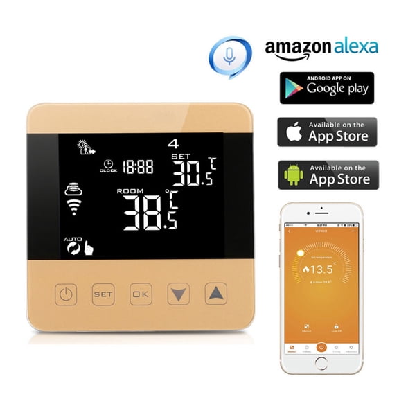 WiFi Thermostat Tuya Smart Air Conditioner Controller WiFi Temperature Controller Digital Thermostat For FanCoil