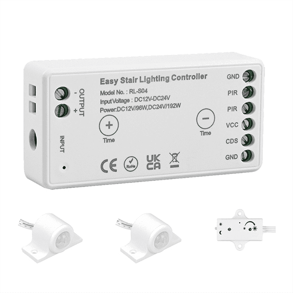 WiFi Tuya APP DC 12V 24V 8A Easy LED Stair Lighting Controller