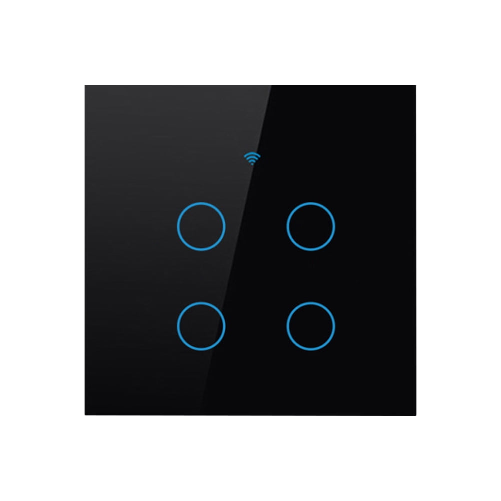 WiFi Tuya Glass Panel Light Switch Timing 1/2/3/4 Gang Smart Home