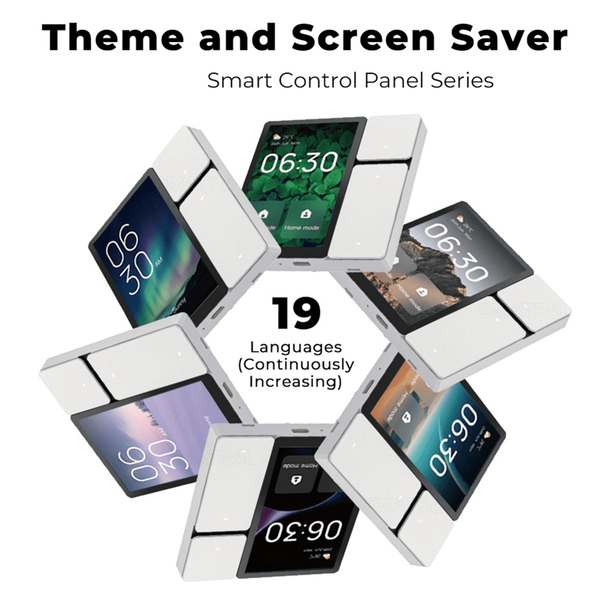 WiFi Tuya Smart Touch Screen 3.5 Inch Panel Scene Switch IR Remote