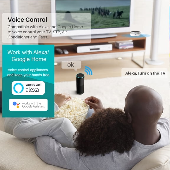 WiFi Universal IR Remote Hub APP Voice Control Tuya Smart Life Alexa for TV AC Fan DVD Projector